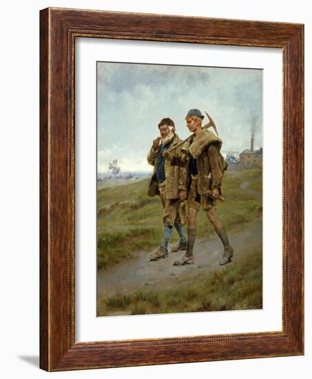 Going Home, 1888-Ralph Hedley-Framed Giclee Print