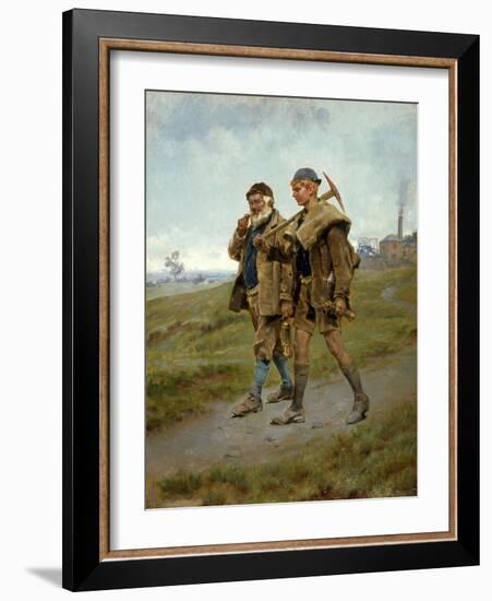 Going Home, 1888-Ralph Hedley-Framed Giclee Print