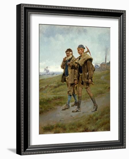 Going Home, 1888-Ralph Hedley-Framed Giclee Print