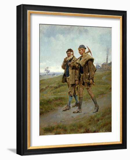 Going Home, 1888-Ralph Hedley-Framed Giclee Print