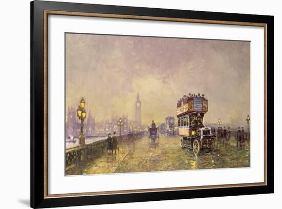 Going Home, Westminster Bridge-John Sutton-Framed Giclee Print