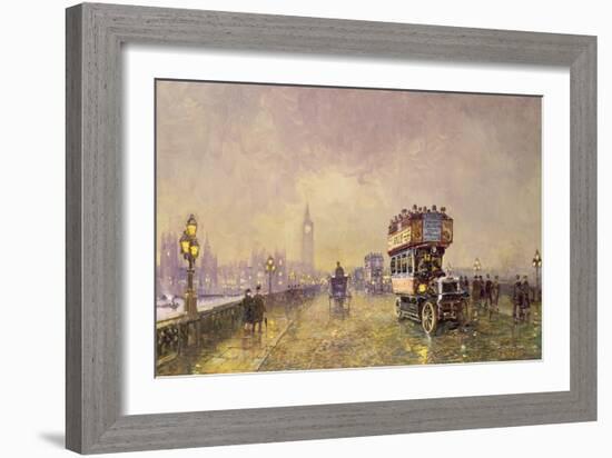 Going Home, Westminster Bridge-John Sutton-Framed Giclee Print