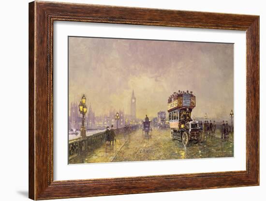 Going Home, Westminster Bridge-John Sutton-Framed Giclee Print