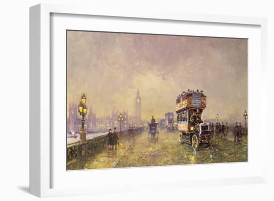 Going Home, Westminster Bridge-John Sutton-Framed Giclee Print