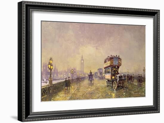 Going Home, Westminster Bridge-John Sutton-Framed Giclee Print