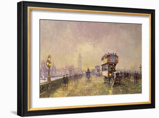 Going Home, Westminster Bridge-John Sutton-Framed Giclee Print