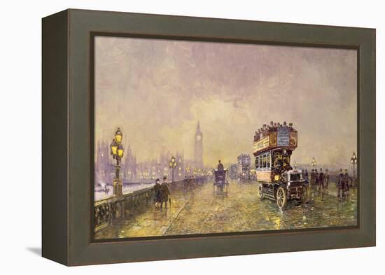 Going Home, Westminster Bridge-John Sutton-Framed Premier Image Canvas