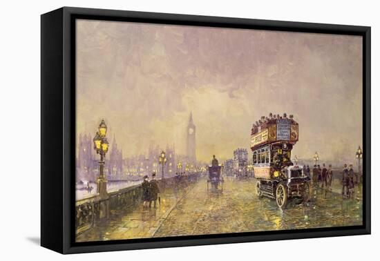 Going Home, Westminster Bridge-John Sutton-Framed Premier Image Canvas