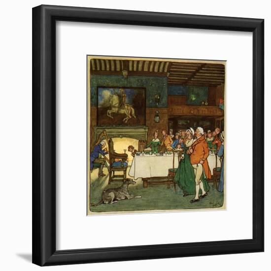 Going in to Dinner-Cecil Aldin-Framed Art Print