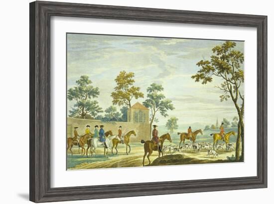 Going Out in the Morning, Engraved by P.C. Canot-James Seymour-Framed Giclee Print