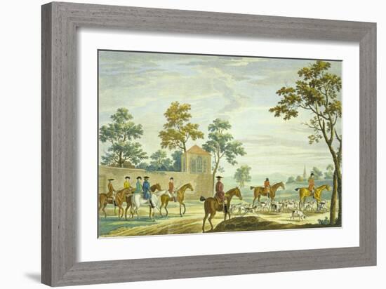 Going Out in the Morning, Engraved by P.C. Canot-James Seymour-Framed Giclee Print