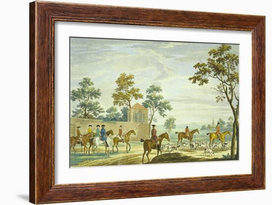 Going Out in the Morning, Engraved by P.C. Canot-James Seymour-Framed Giclee Print