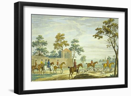 Going Out in the Morning, Engraved by P.C. Canot-James Seymour-Framed Giclee Print