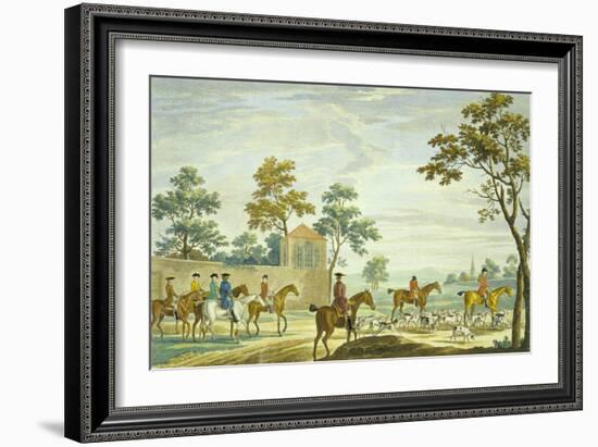 Going Out in the Morning, Engraved by P.C. Canot-James Seymour-Framed Giclee Print