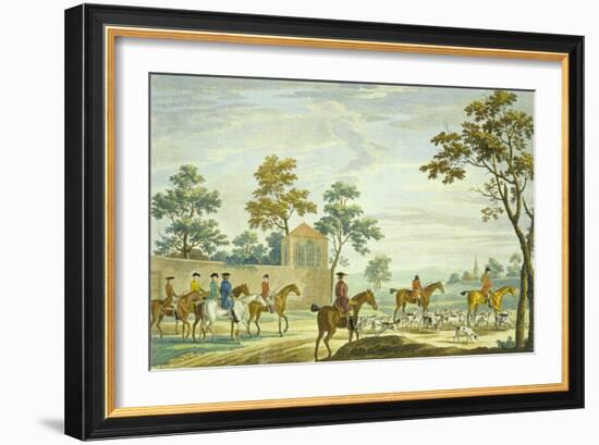 Going Out in the Morning, Engraved by P.C. Canot-James Seymour-Framed Giclee Print