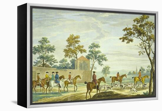 Going Out in the Morning, Engraved by P.C. Canot-James Seymour-Framed Premier Image Canvas
