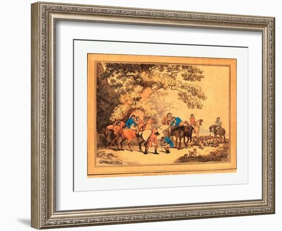 Going Out in the Morning-Thomas Rowlandson-Framed Giclee Print