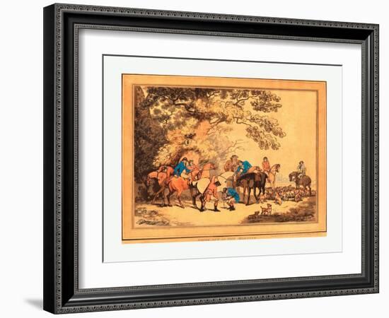 Going Out in the Morning-Thomas Rowlandson-Framed Giclee Print