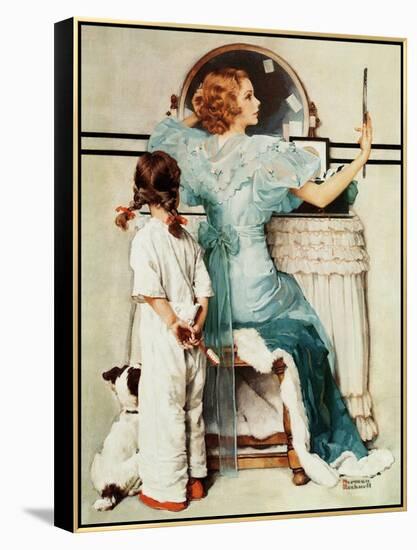 "Going Out", October 21,1933-Norman Rockwell-Framed Premier Image Canvas