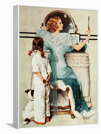 "Going Out", October 21,1933-Norman Rockwell-Framed Premier Image Canvas