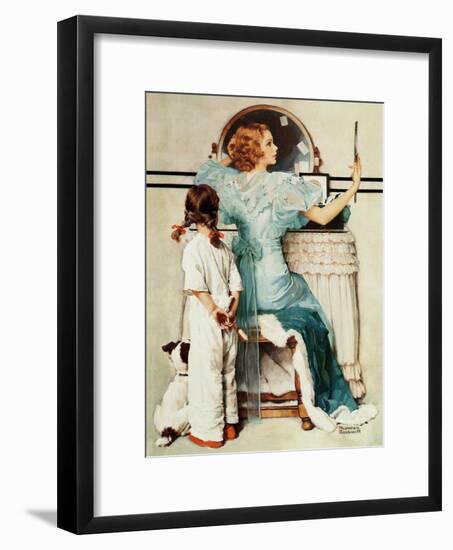"Going Out", October 21,1933-Norman Rockwell-Framed Giclee Print