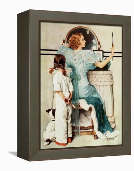 "Going Out", October 21,1933-Norman Rockwell-Framed Premier Image Canvas