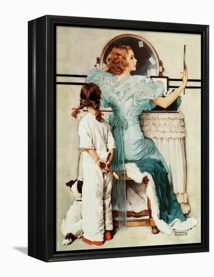 "Going Out", October 21,1933-Norman Rockwell-Framed Premier Image Canvas