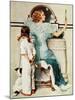 "Going Out", October 21,1933-Norman Rockwell-Mounted Giclee Print