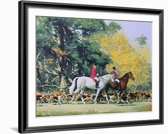 Going out with the Hounds-Frank Wootton-Framed Limited Edition