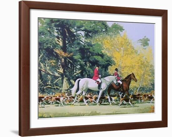 Going out with the Hounds-Frank Wootton-Framed Limited Edition