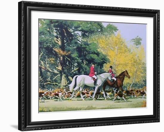 Going out with the Hounds-Frank Wootton-Framed Limited Edition