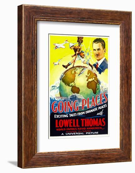 Going Places, Lowell Thomas, 1935-null-Framed Photo