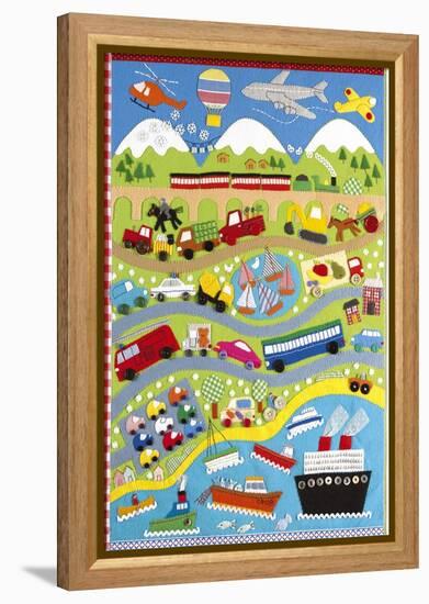 Going Places-Clare Beaton-Framed Stretched Canvas