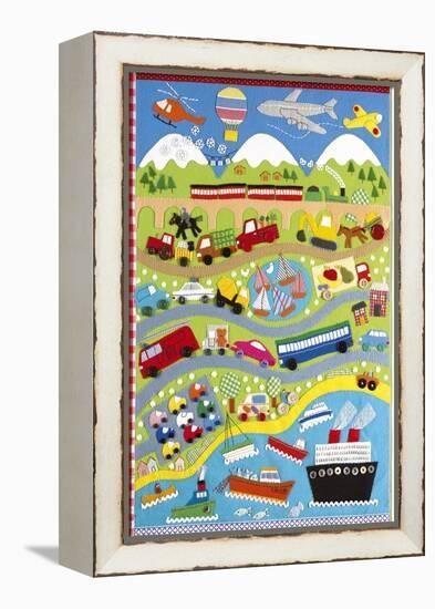 Going Places-Clare Beaton-Framed Stretched Canvas