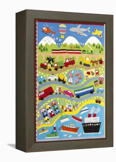 Going Places-Clare Beaton-Framed Stretched Canvas