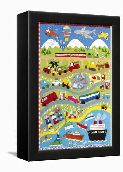 Going Places-Clare Beaton-Framed Stretched Canvas