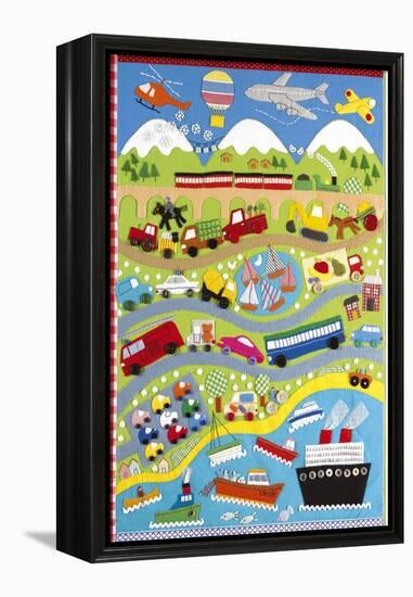 Going Places-Clare Beaton-Framed Stretched Canvas