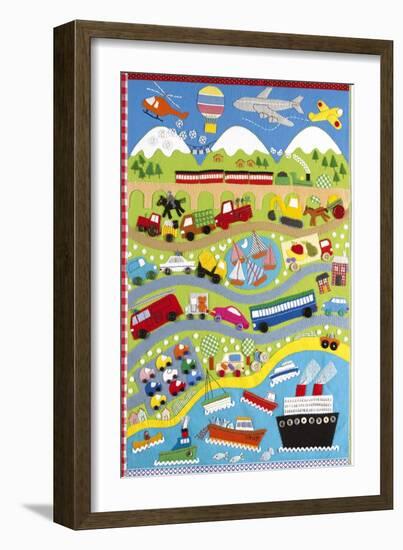 Going Places-Clare Beaton-Framed Premium Giclee Print