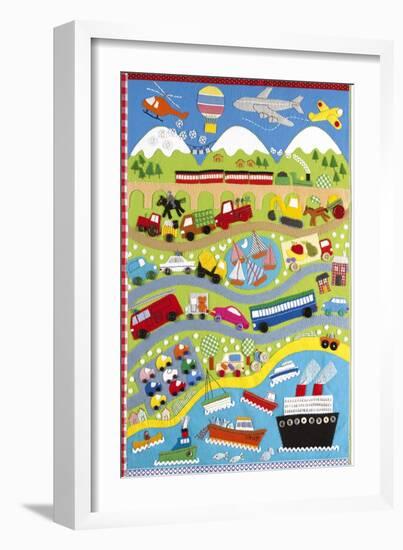 Going Places-Clare Beaton-Framed Premium Giclee Print