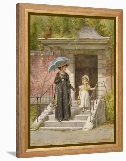 Going Shopping-George Goodwin Kilburne-Framed Premier Image Canvas