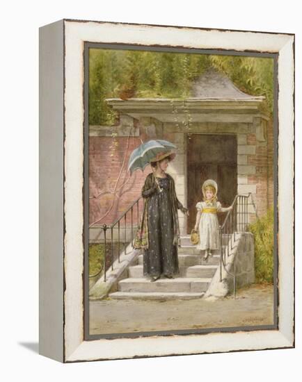 Going Shopping-George Goodwin Kilburne-Framed Premier Image Canvas