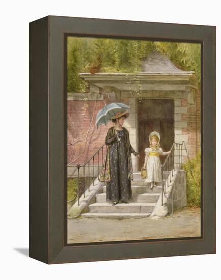 Going Shopping-George Goodwin Kilburne-Framed Premier Image Canvas