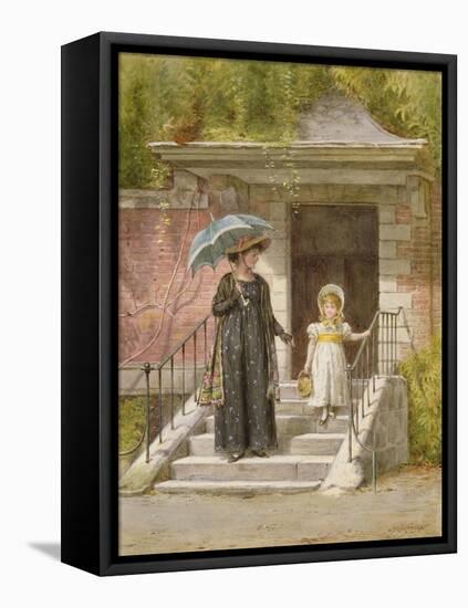 Going Shopping-George Goodwin Kilburne-Framed Premier Image Canvas