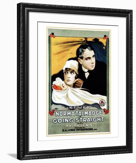 Going Straight - 1916-null-Framed Giclee Print