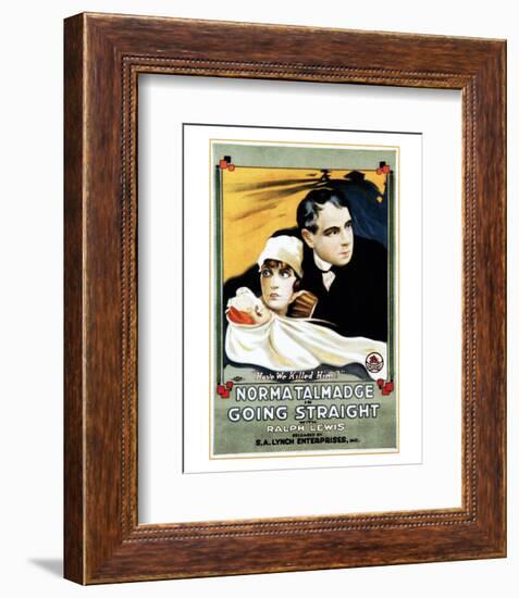 Going Straight - 1916-null-Framed Giclee Print