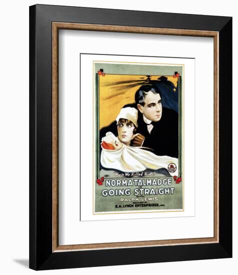 Going Straight - 1916-null-Framed Giclee Print