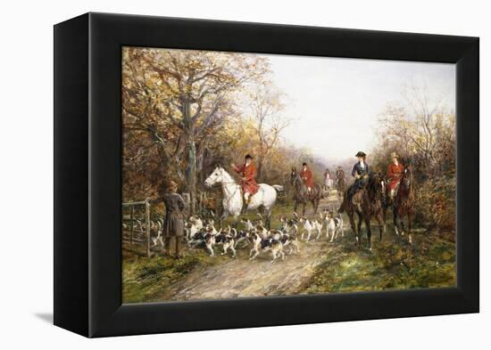 Going Through the Copse-Heywood Hardy-Framed Premier Image Canvas