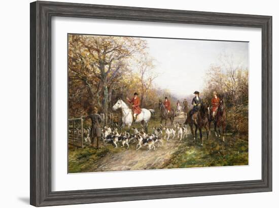 Going Through the Copse-Heywood Hardy-Framed Giclee Print