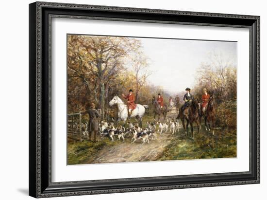 Going Through the Copse-Heywood Hardy-Framed Giclee Print