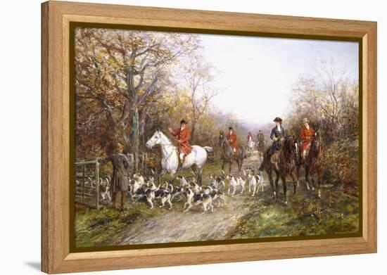 Going Through the Copse-Heywood Hardy-Framed Premier Image Canvas